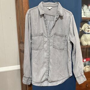 Cato Women's Gray Button Down Shirt